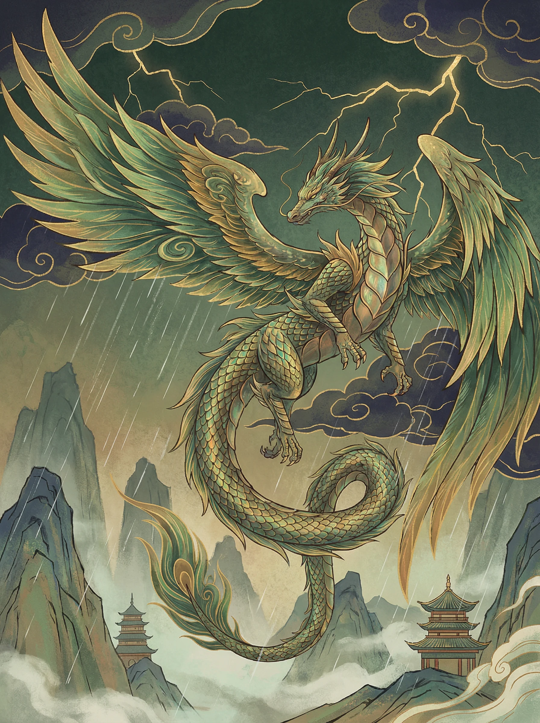 应龙 - 冰河时代动画片 山海经飞龙动漫